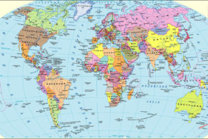 Что изображается на карте мира политической